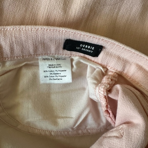 Veronica Beard Debbie Skinny Jeans 10” High Rise Millennial Pink Size 31 - Picture 3 of 12